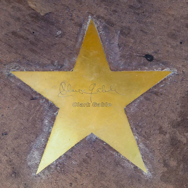 Star of Clarc Gable sul marciapiede a Phoenix, Arizona . — Foto Stock