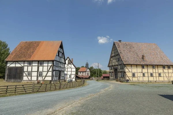 Old timbered farmhouse at the Hessenpark Open-Air Museum — Stock Photo, Image