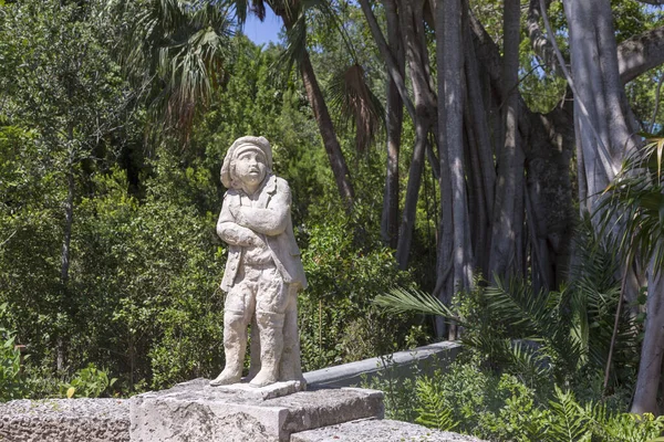 Estatua de piedra en Vizcaya Miami — Foto de Stock