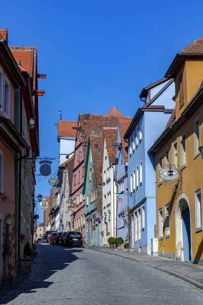 Vista al casco antiguo de Rothenburg ob der Tauber —  Fotos de Stock