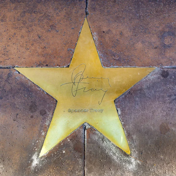 Star of Spencer Tracy  on sidewalk in Phoenix, Arizona. — Stock Photo, Image