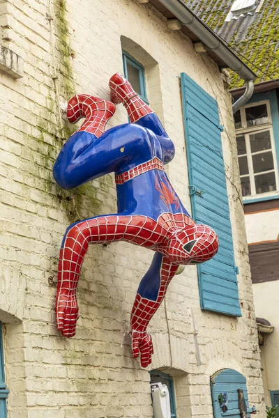 Spiderman in un negozio di marionette a Bad Camberg — Foto Stock