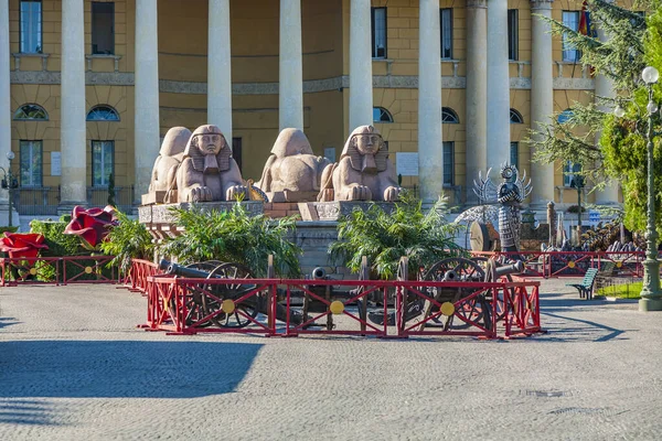 Accessoires de scène pour un public à l'arène de Vérone au centre — Photo