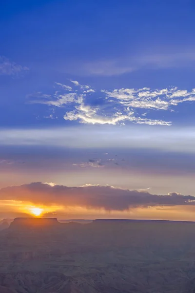 Vista al tramonto dal Desert View Point nel Grand canyon — Foto Stock