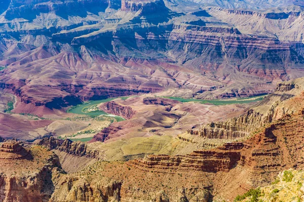 View into the grand canyon with river colorado — Stock Photo, Image