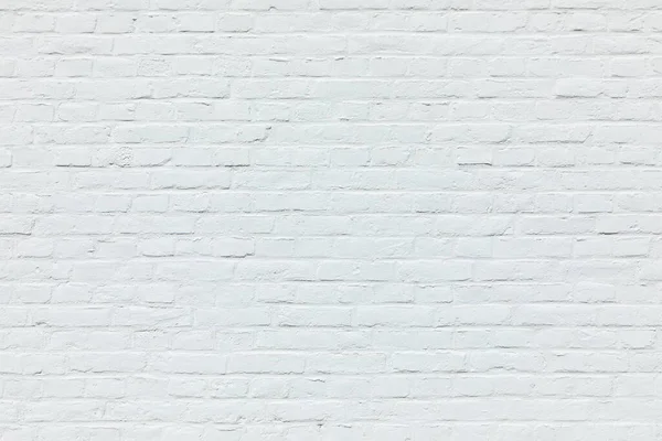 Ahenkli Arkaplan Olarak Beyaza Boyanmış Eski Beyaz Tuğla Duvar — Stok fotoğraf