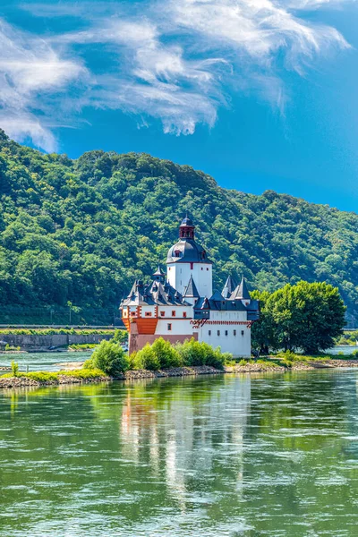 Pfalzgrafenstein Castle Which Used Serve Customs Checkpoint River Rhein Kaub — Stock Photo, Image