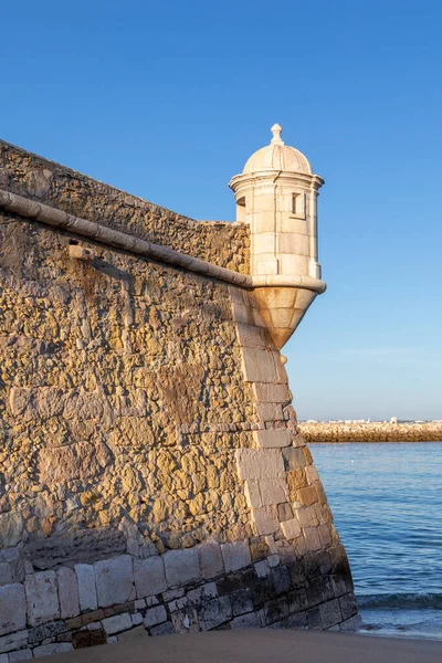 Starověká Pevnost Lagosu Algarve Portugalsko — Stock fotografie