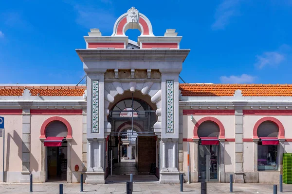 Fachada Arquitectónica Morisca Del Mercado Tradicional Loule Algarve Portugal — Foto de Stock