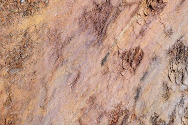 Bir inşaat çukurunda kilin ayrıntılı arkaplanı