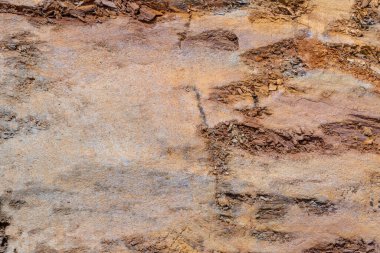 Bir inşaat çukurunda kilin ayrıntılı arkaplanı