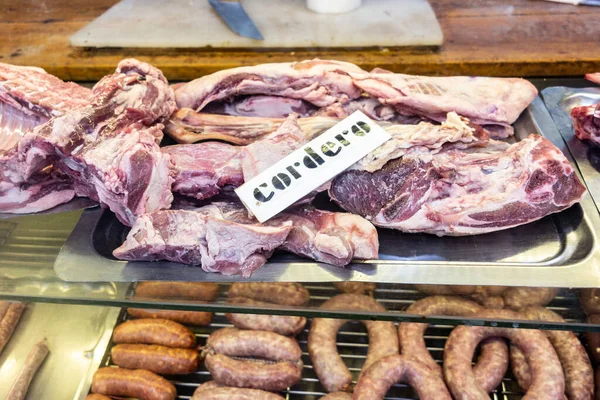 Cordero Matadero Ahop Mith Palabra Española Para Cordero Cordero Argentina —  Fotos de Stock