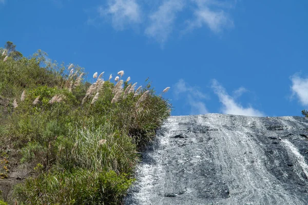Живописный Водопад Веу Нойва Около Урубичи Бразилии — стоковое фото