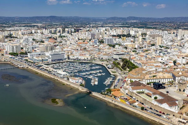 Аэропорт Города Фару Гаванью Португалия — стоковое фото