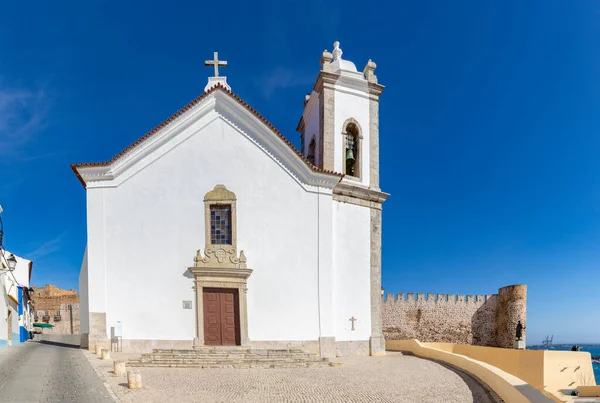 Eglise Portugaise Santa Missa Dans Ville Historique Sines Portugal — Photo