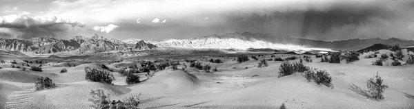 Schöne Mesquite Wohnungen Der Wüste Des Death Valley Sonnenuntergang — Stockfoto