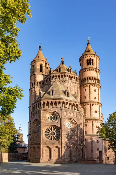 Antiga Catedral Histórica Worms Alemanha — Fotografia de Stock