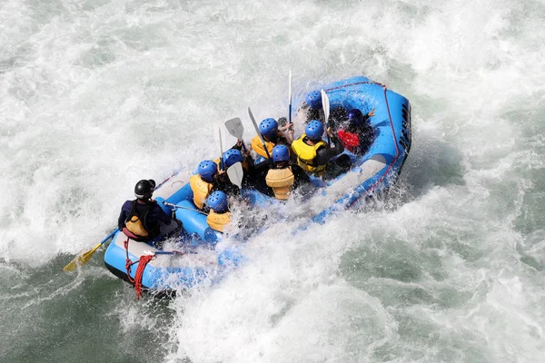 Koboke Tokusima Japan Augustus 2018 White Water Rafting Stroomversnellingen Van — Stockfoto