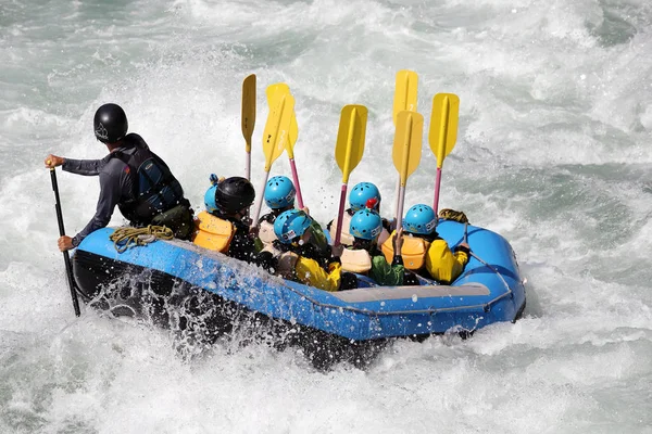 Koboke Tokusima Japan Augustus 2018 White Water Rafting Stroomversnellingen Van — Stockfoto