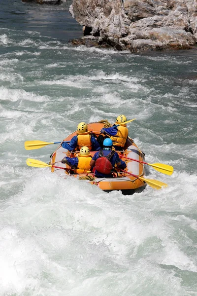 Biała Woda Rafting Kaskady Rzeki Yosino Japonii — Zdjęcie stockowe