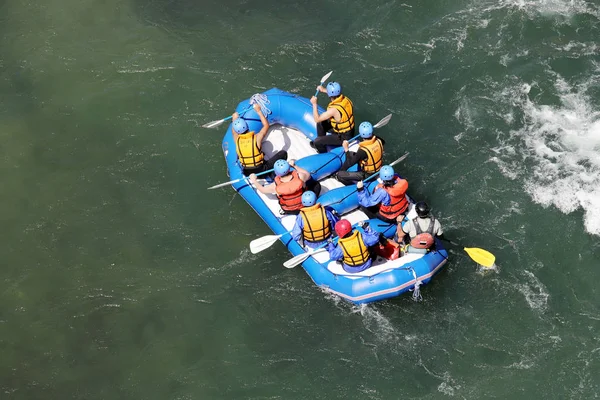 Koboke Tokusima Japonia Sierpień 2018 Woda Rafting Kaskady Rzeki Yosino — Zdjęcie stockowe