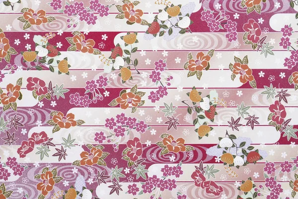 Traditional Japanese Pattern Origami Paper Texture Background