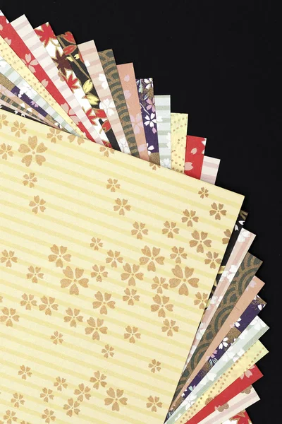 Tradiční Japonské Vzor Origami Papír Textury Pozadí — Stock fotografie
