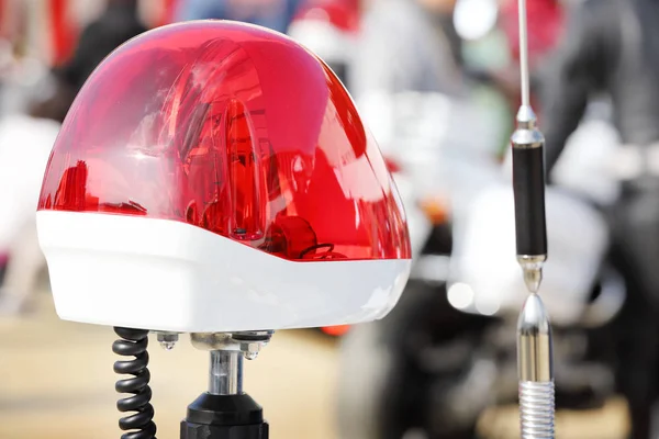 Moto Police Japonaise Avec Lampe Rouge — Photo