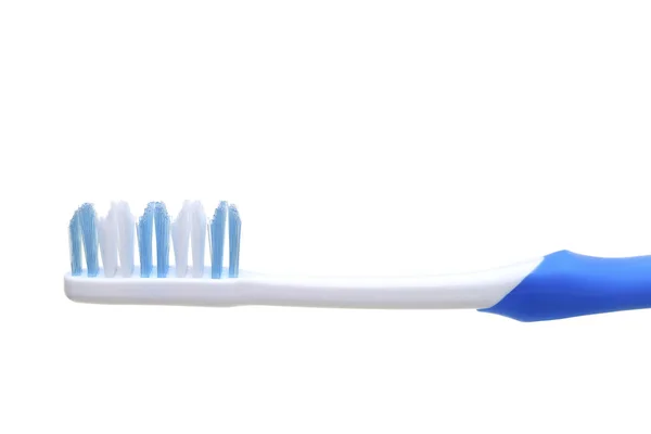 Blaue Zahnbürste Isoliert Auf Weißem Hintergrund — Stockfoto