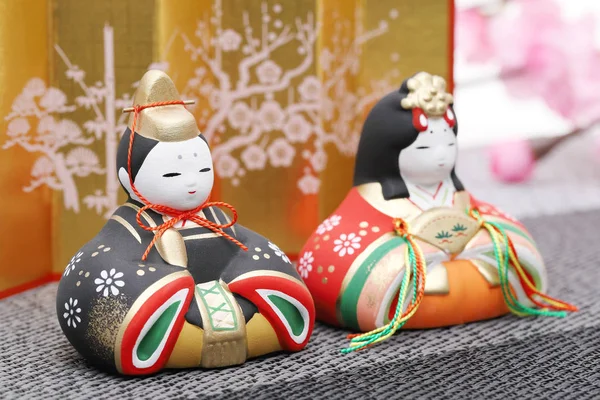 Traditionele Japanse Poppen Gebruikt Voor Een Festival Voor Meisjes — Stockfoto