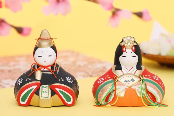 Traditionele Japanse Poppen Gebruikt Voor Een Festival Voor Meisjes — Stockfoto