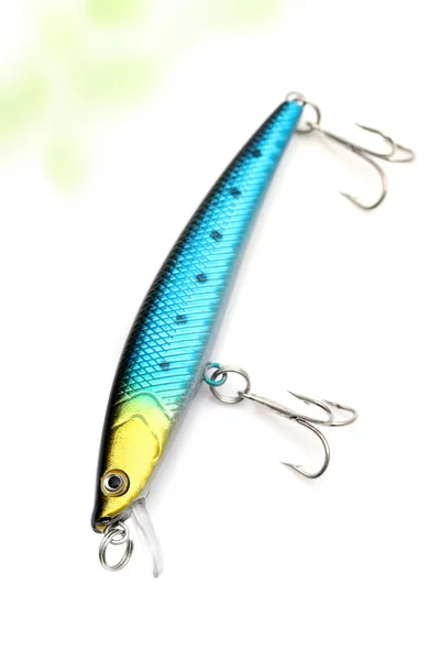 Plastic Fishing Lure White Background — Stock Photo, Image