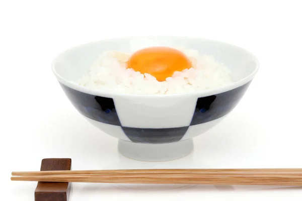 Arroz Japonés Con Huevo Tamago Kake Gohan — Foto de Stock