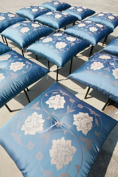 Japanese Traditonal Floor Cushion Drying Sun — Stock Photo, Image