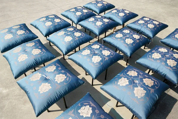 Japanese Traditonal Floor Cushion Drying Sun — Stock Photo, Image