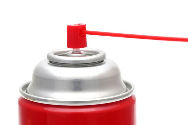 Stalowy Spray Można Odizolować Białym Tle — Zdjęcie stockowe