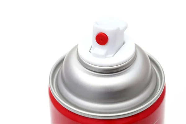 Stalowy Spray Można Odizolować Białym Tle — Zdjęcie stockowe