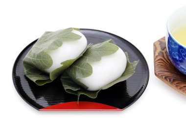 Japon şekerlemesi, Kashiwa Mochi geleneksel tatlı imaj için 