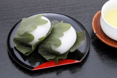 Japon şekerlemesi, Kashiwa Mochi geleneksel tatlı imaj için 