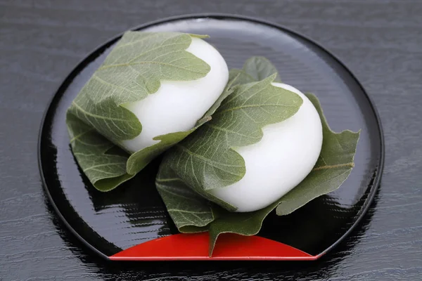 Mochi Kashiwa Japonês Doce Tradicional Para Temporada Primavera — Fotografia de Stock