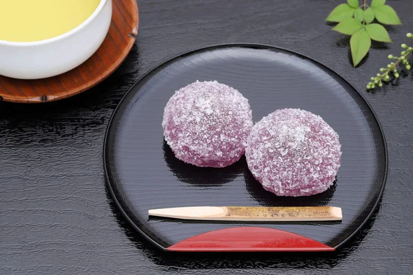 Manisan Tradisional Jepang Kacang Merah Jelly Yokan — Stok Foto