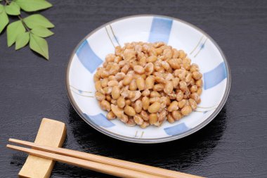 Japanes gıda, yemek fermente soya fasulye natto
