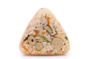 Onigiri, Japon gıda, Japon pirinç topu, Takikomi gohan ile pirinç üçgeni 