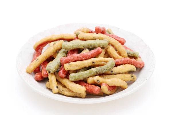 Spuntini Tradizionali Giapponesi Biscotti Fritti Karinto — Foto Stock