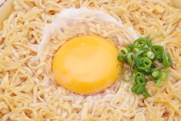 Japanese instant chikin noodles in a bowl