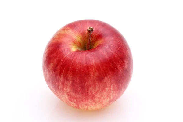 Single Red Apple White Background — Stock Photo, Image