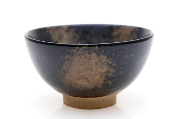 Single Tea Bowl Används Japanska Matcha Ceremoni Isolerad Vit Hackgrond — Stockfoto