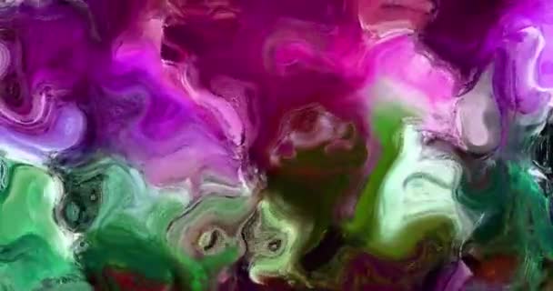 Animação Colorida Abstrata Fundo Líquido Multicolorido Textura Gradiente Bonita Fundo — Vídeo de Stock