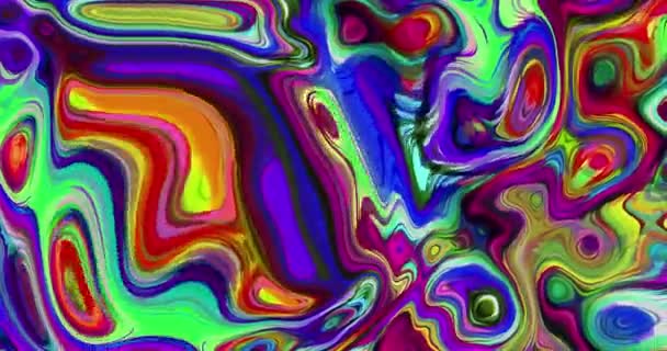 Fondo Líquido Multicolor Animación Colorida Abstracta Textura Hermosa Del Gradiente — Vídeo de stock