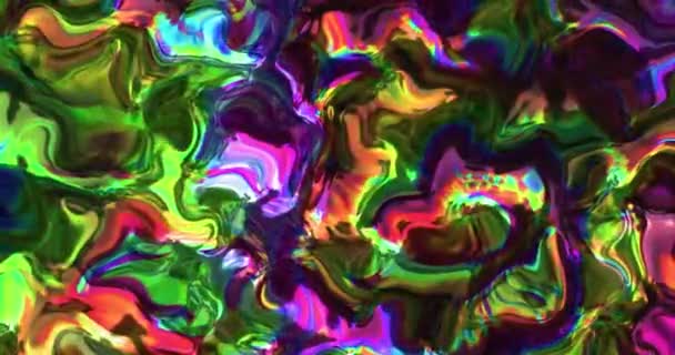 抽象的なカラフルなアニメーション 多色の液体の背景 美しいグラデーションのテクスチャ 抽象的な多色の背景を移動 — ストック動画
